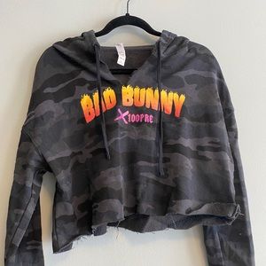 Bad Bunny Cropped Hoodie